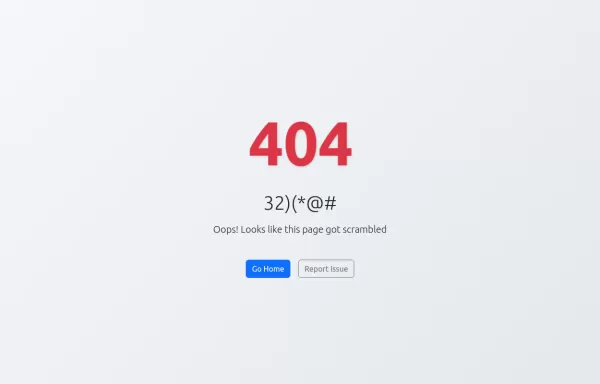 404 made with bootstrap