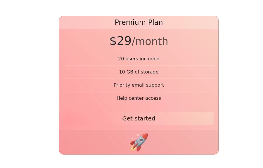 Animated Pricing Card with Bootstrap 5