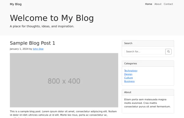 Blog template