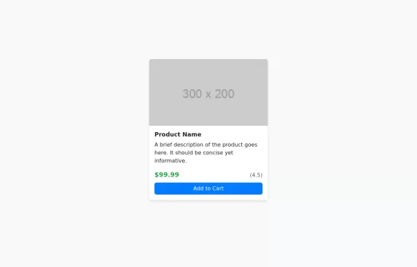 Bootstrap Product Card