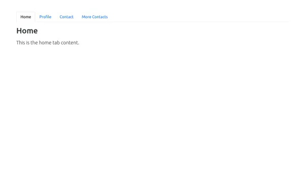 Bootstrap tabs