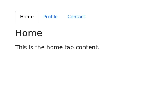 Bootstrap tabs