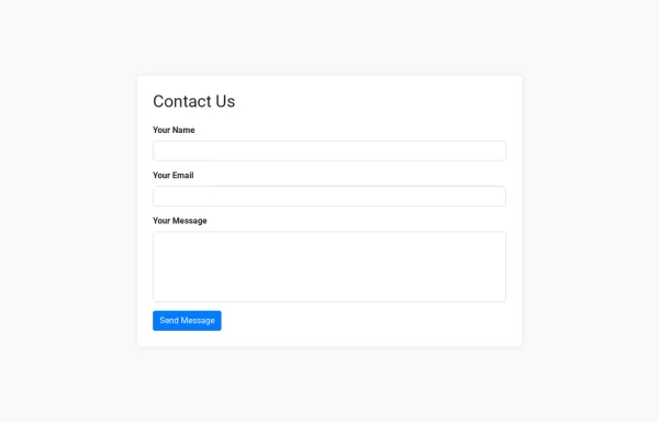 Contact Us form