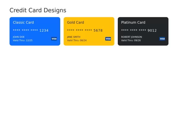 Credit cards bootstrap 5