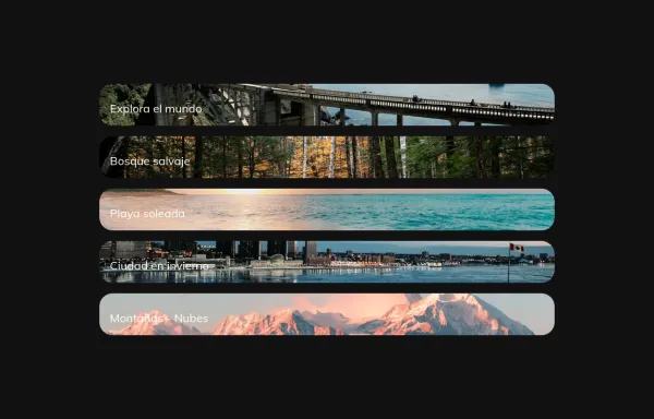 Expanding Cards Horizontal