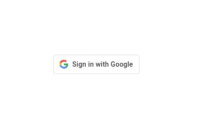 Login with google button bootstrap