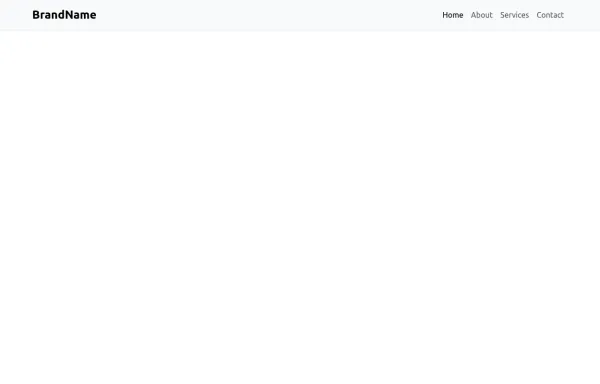 navbar white simple #1