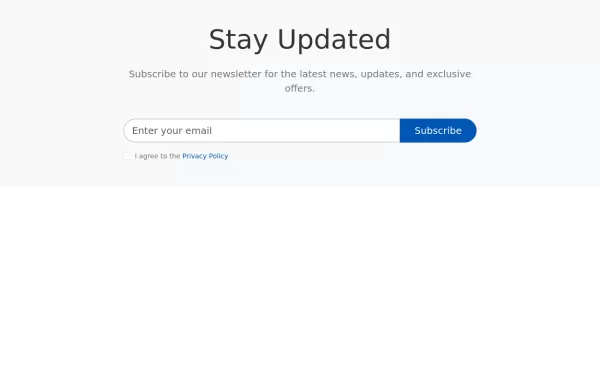 Newsletter Form