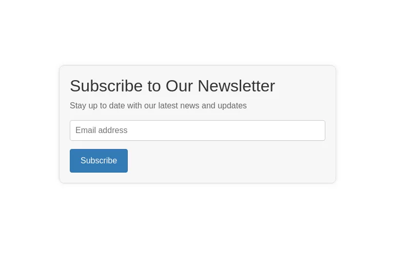 Newsletter section