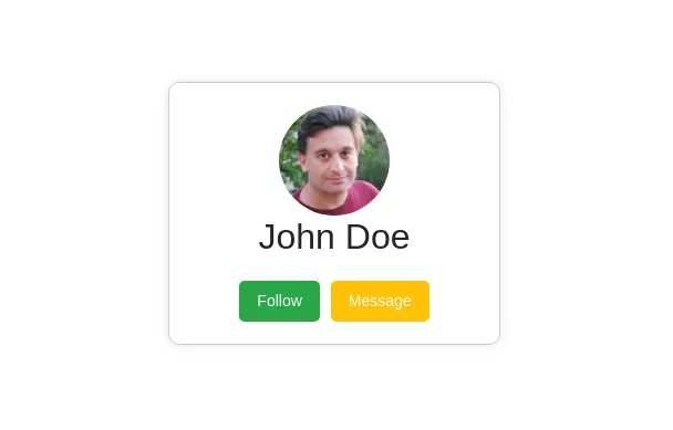 User profile card - Bootstrap 5 Example