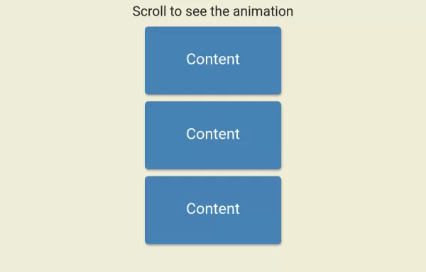 Scroll Animation