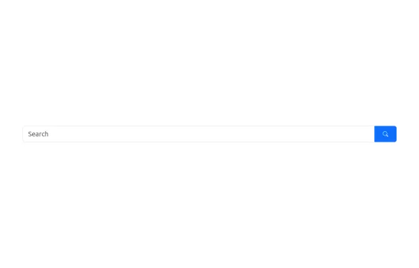 bootstrap 5 search box with icon Example - Bootstrap 5 Example
