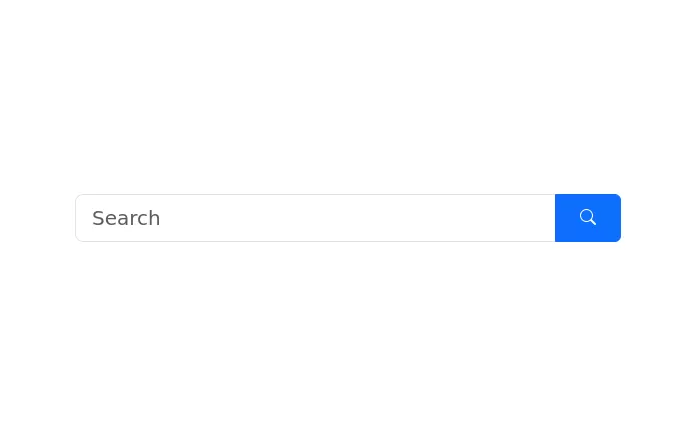 Search bar with search icon in bootstrap 5