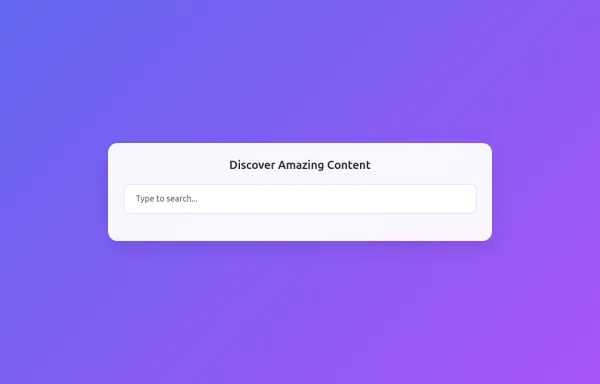 Search section