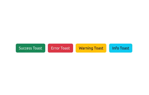 Simple toast messages example