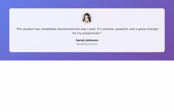 Testimonial carousel