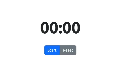 Timer with bootstrap